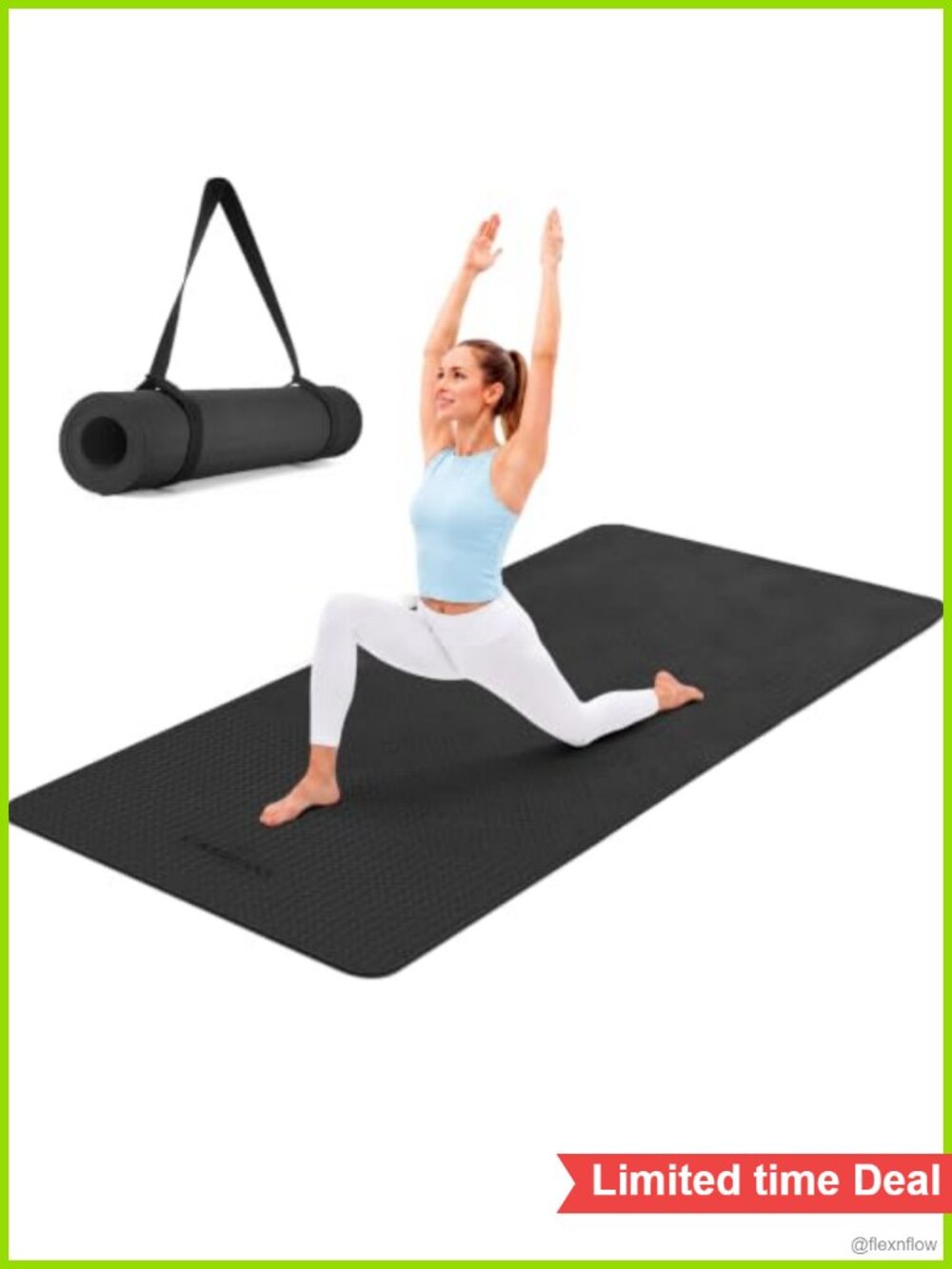 Extra Wide TPE Yoga Mat Non-Slip Exercise Mat for Yoga Pilates